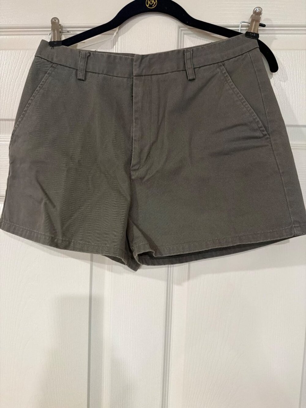 Calvin Klein Womens Gray Cotton Casual Shorts Size 6